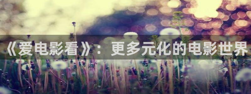极速酷客电影：《爱电影看》：更多元化的电影世界
